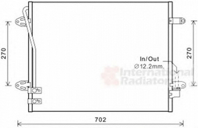 VAN WEZEL 58005322 -  Конденсатор, кондиционер